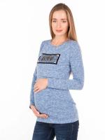 Туника для беременных и кормящих, голубой Евромама 1