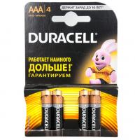 Элемент питания Duracell LR03-4BL BASIC ААА