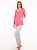 Пижама для беременных из хлопка пиджак и брюки розовый 1