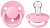 Пустышка соска BIBS 0+ месяцев Цвет bibs1010234 Silicone Baby Pink,розовый